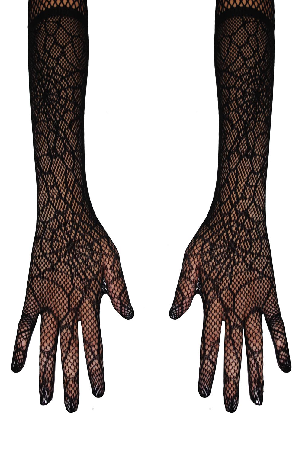 GUANTI DI HALLOWEEN FANTASIA RAGNATELA NERO